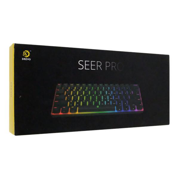 【新品(開封のみ)】 DREVO　テンキーレス メカニカルキーボード 青軸 英語配列 ホワイト　Seer PRO DREVO 【新品(開封のみ)】 テンキーレス メカニカルキーボード
