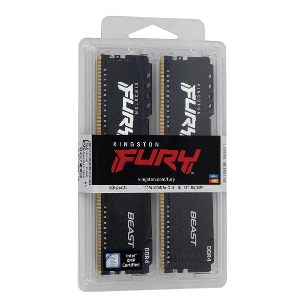 Kingston - Kingston製　KF432C16BBK2/8　DDR4 PC4-25600 4GB 2枚組 Kingston 【ゆうパケット対応】Kingston製 KF432C16BBK2/8 DDR4