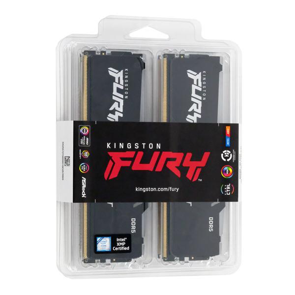 Kingston Kingston製 KF552C40BBAK4-64 DDR5 PC5-41600 16GB 4枚