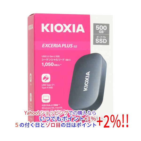 EXCERIA PLUS キオクシア G2 SSD-PKP500U3G2-B ブラック : エクセラー