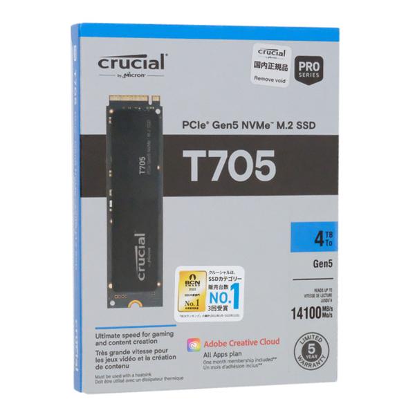 内蔵型SSD Crucial T705 SSD 2TB CT2000T705SSD5-JP Amazon.com: Crucial T705 2TB PCIe Gen5 NVMe M.2 SSD - Up to