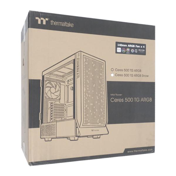thermaltake - 【新品(開封のみ・箱きず・やぶれ)】 Thermaltake　ミドルタワー型PCケース Ceres 500 TG ARGB  Edition CA-1X5-00M6WN-00　ホワイト Thermaltake 【新品(開封のみ・箱きず・やぶれ)】 ミドルタワー