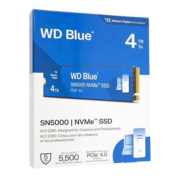 WD Blue Western Digital製 SN5000 NVMe WDS400T4B0E 4TB [管理