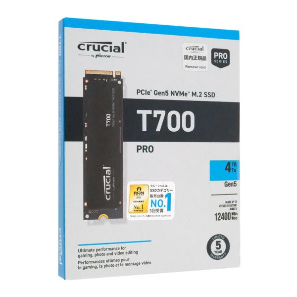 crucial 内蔵型 M.2 SSD T700 CT4000T700SSD3JP 4TB [管理