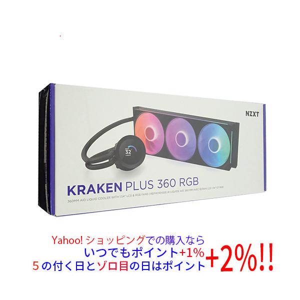 NZXT 簡易水冷CPUクーラー Kraken Plus 360 RGB RL-KR360-B2 ブラック