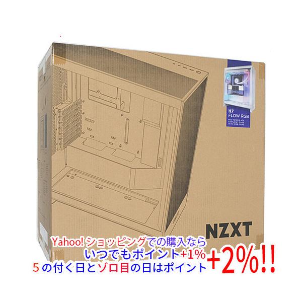 【商品名：】NZXT ミドルタワーATXケース H7 Flow RGB (2024) CM-H72FW-R1 ホワイト　／　【商品状態：】新品。　／　【検索用キーワード：】≪PCケース 即納≫ H7 Flow RGB  2024  CM-H...