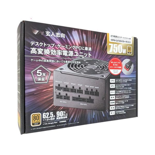玄人志向 爆買玄人志向 PC電源ユニット KRPW-GA750W/90+/REV2.0