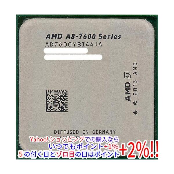 【商品名：】AMD A8-Series A8-7600 3.1GHz Socket FM2+ AD7600YBI44JA　／　【商品状態：】動作確認済みの中古品です。／ ／ ※中古品ですので、傷、汚れ等ある場合がございます。／ ご理解の上、...