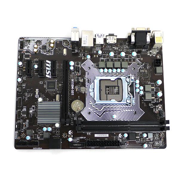 【商品名：】MSI製 MicroATXマザーボード H110M-S01 LGA1151　／　【商品状態：】動作確認済みの中古品です。／ ／ ※中古品ですので、傷、汚れ等ある場合がございます。／ ご理解の上、ご検討お願いします。　／　【検索用...