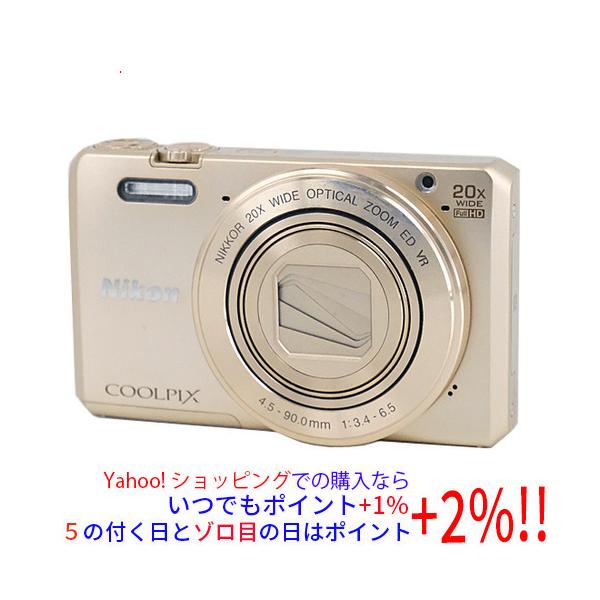 ☆【中古】Nikon製 デジカメ COOLPIX S7000 ゴールド/1602万画素 [管理