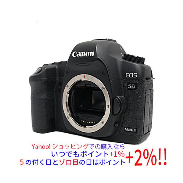 【商品名：】Canon製 デジタル一眼レフカメラ EOS 5D MarkII ボディ 充電器なし　／　【商品状態：】動作確認済みの中古品です。／ ／ ※中古品ですので、傷、汚れ等ある場合がございます。／ ご理解の上、ご検討お願いします。　／...