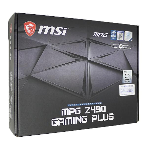 中古】MSI製 ATXマザーボード MPG Z490 GAMING PLUS LGA1200 元箱あり 