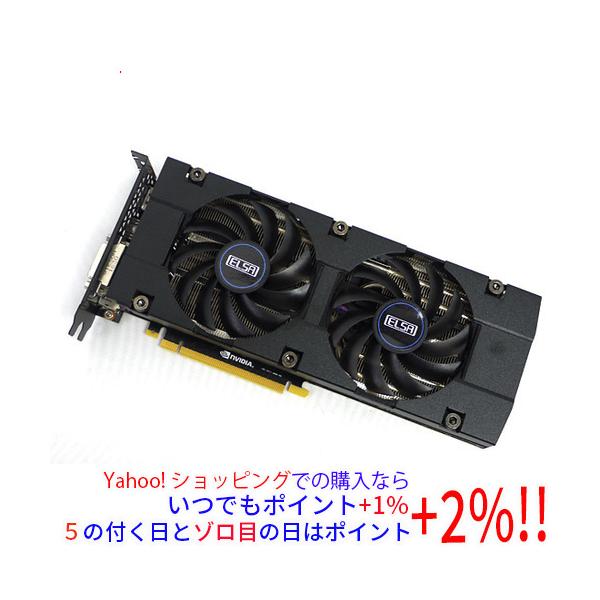 【商品名：】ELSAグラボ GeForce GTX 1070 8GB S.A.C GD1070-8GERXS PCIExp 8GB　／　【商品状態：】動作確認済みの中古品です。／ ／ ※中古品ですので、傷、汚れ等ある場合がございます。／ ご...