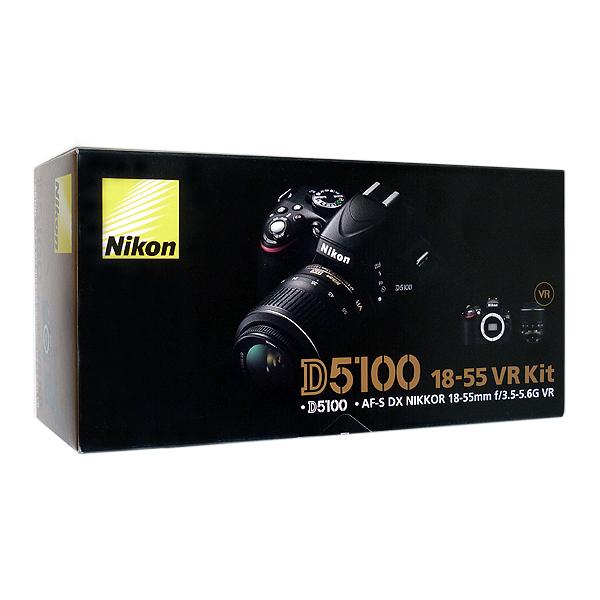 【中古】Nikon D5100 18-55 VR レンズキット バッテリーなし 元箱あり [管理:1050022895]