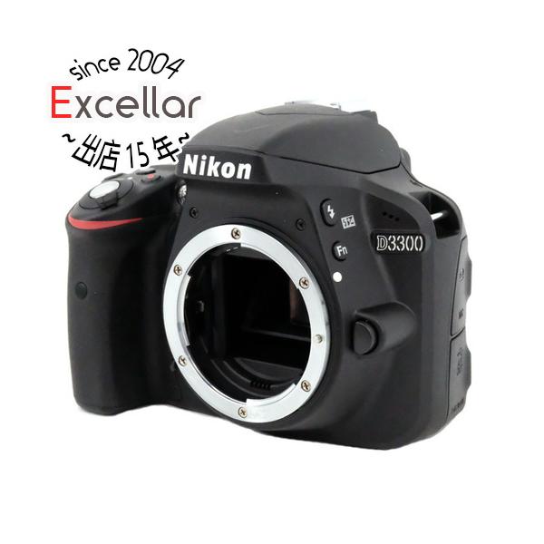 【中古】Nikon 一眼レフカメラ D3300 ボディ ブラック 液晶いたみ [管理:1050022904]