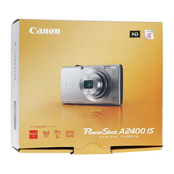 PowerShot 【中古】Canon製 A2400 IS シルバー 1600万画素 展示