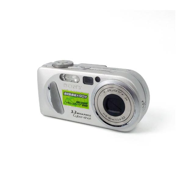 【中古】SONY製 デジタルスチルカメラ サイバーショット DSC-P8(S) ブリリアントシルバー 320万画素 本体のみ [管理:1050026099]