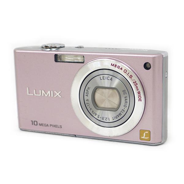 【中古】Panasonic LUMIX DMC-FX35-P ピンク/1010万画素 液晶画面いたみ [管理:1050026390]
