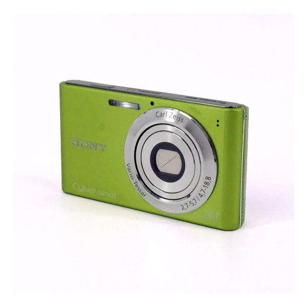 【中古】SONY製 Cyber-shot DSC-W320 グリーン 1450万画素 本体のみ [管理:1050026396]