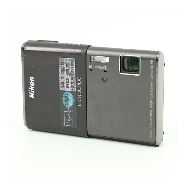【中古】Nikon デジカメ COOLPIX S80/ブラック 1410万画素 元箱あり [管理:1050026501]