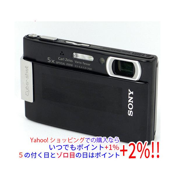【商品名：】SONY製 Cyber-shot DSC-T200 ブラック 810万画素 液晶画面いたみ　／　【商品状態：】動作確認済みの中古品です。／／※液晶画面のコーティングが剥がれています。／／※中古品ですので、傷、汚れ等がございます。...