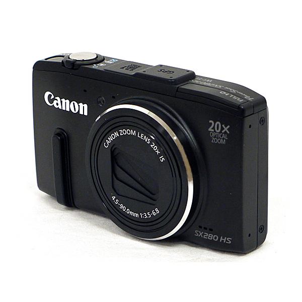 【中古】Canon製 PowerShot SX280 HS ブラック 1210万画素 本体のみ 液晶画面いたみ [管理:1050026644]