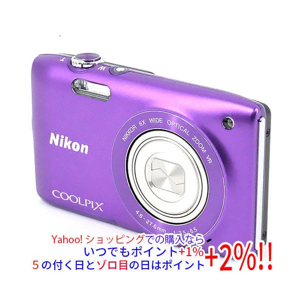 【中古品】Nikon デジタルカメラ COOLPIX (クールピクス) S3300 ラベンダーパープル S(中古品) ニコン（Nikon） 【中古】Nikon製 デジカメ COOLPIX S3300 ラベンダー