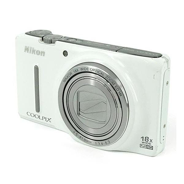 中古】Nikon製 デジカメ COOLPIX S9400 ホワイト/1811万画素
