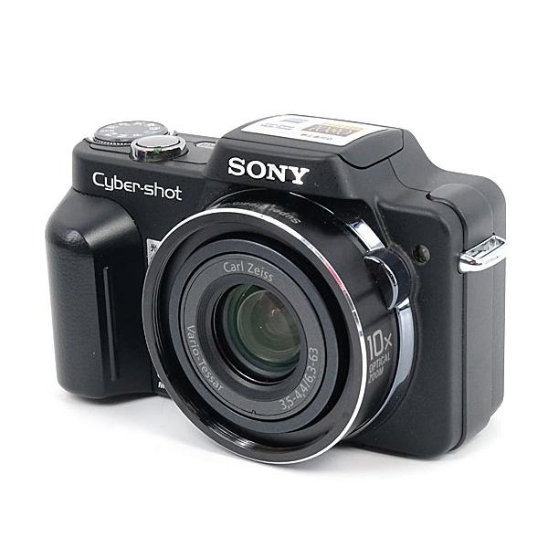 【中古】SONY製 Cyber-shot DSC-H10 ブラック 810万画素 本体のみ 液晶画面いたみ [管理:1050026816]