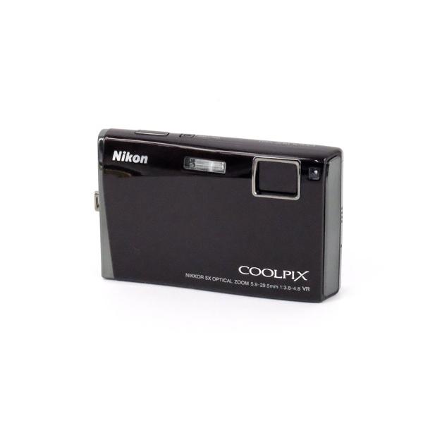 【中古】Nikon デジカメ COOLPIX S60/パープリッシュブラック 1000万画素 元箱あり [管理:1050026823]