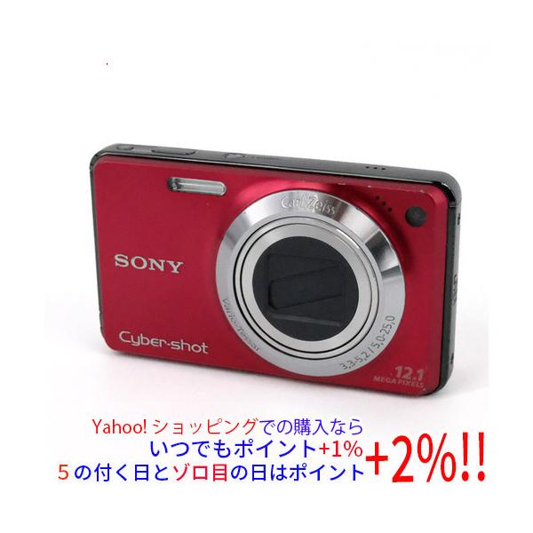 【中古】SONY製 Cyber-shot DSC-W270 レッド 1210万画素 [管理:1050026828]