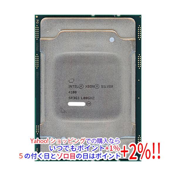 【商品名：】Xeon Silver 4108 1.8GHz LGA3647 SR3GJ　／　【商品状態：】動作確認済みの中古品です。／ ※中古品ですので、傷、汚れ等ある場合がございます。　／　【検索用キーワード：】≪intel インテル ジ...