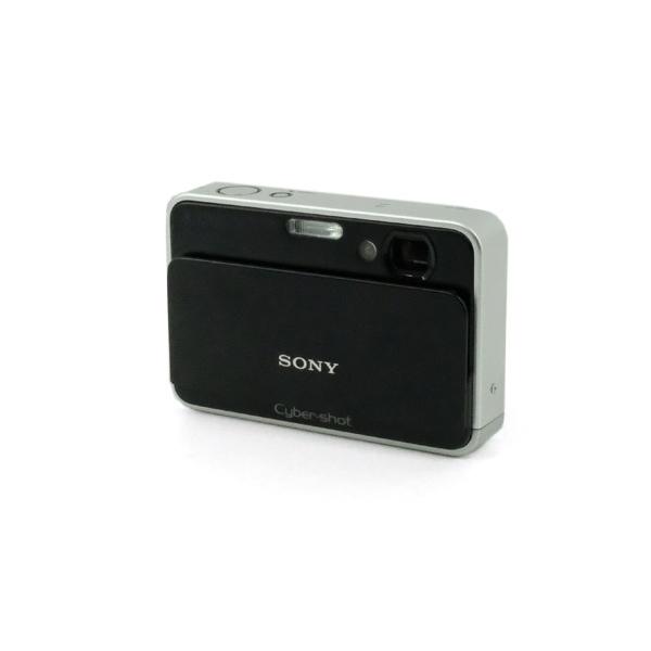 【中古】SONY製 Cyber-shot DSC-T2 ブラック 810万画素 [管理:1050026933]