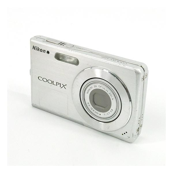 【中古】Nikon デジカメ COOLPIX S200[シルバー]710万画素 液晶画面いたみ [管理:1050026945]