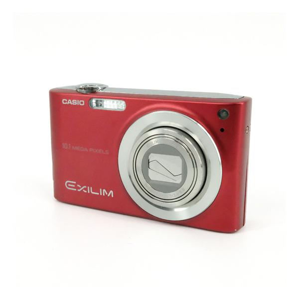 【中古】CASIO製 デジタルカメラ EXILIM ZOOM EX-Z200 レッド 1010万画素 本体のみ [管理:1050026989]