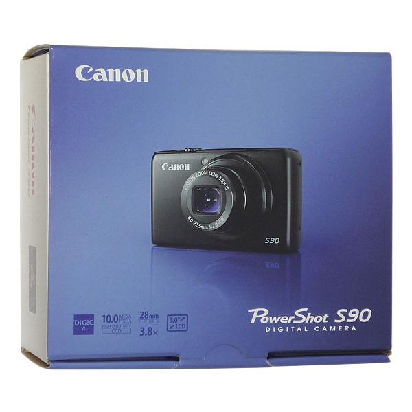 【中古】Canon製 PowerShot S90 1000万画素 元箱あり [管理:1050027051]