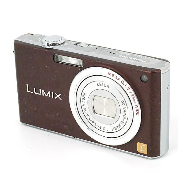 【中古】Panasonic LUMIX DMC-FX33-T ブラウン/810万画素 本体いたみ [管理:1050027126]