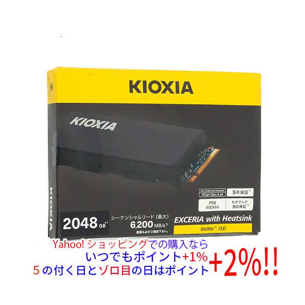 KIOXIA キオクシア EXCERIA with Heatsink SSD-CK2.0N4HS/N ブラック