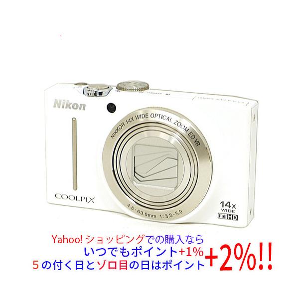 中古】Nikon製 デジカメ COOLPIX S8200 ホワイト/1610万画素 訳あり 元