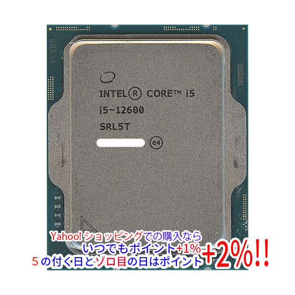 Intel Core i5-12600 SRL5T 動作確認済み インテル（intel） 【中古】Core i5 12600 3.3GHz LGA1700 SRL5T