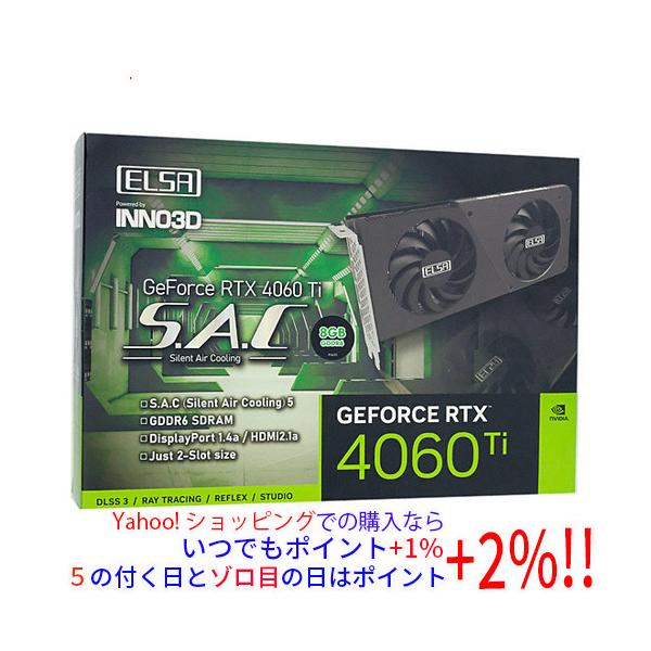 ELSA（エルザ） 【中古】ELSAグラボ GeForce RTX 4060 Ti 8GB S.A.C