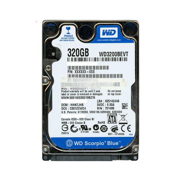 【中古】WesternDigital HDD 2.5inch WD3200BEVT 320GB 9.5mm 8000〜9000時間以内