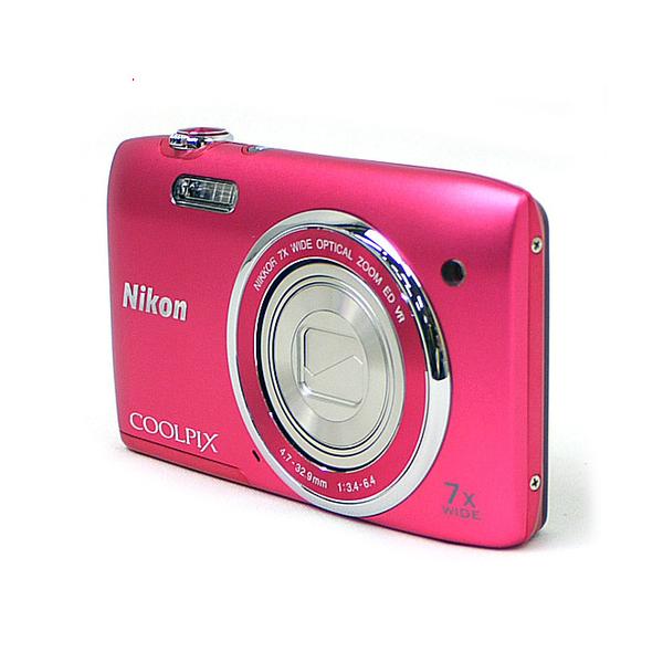 爆買【中古】Nikon デジカメ COOLPIX S3500 ピンク/2005万画素 液晶
