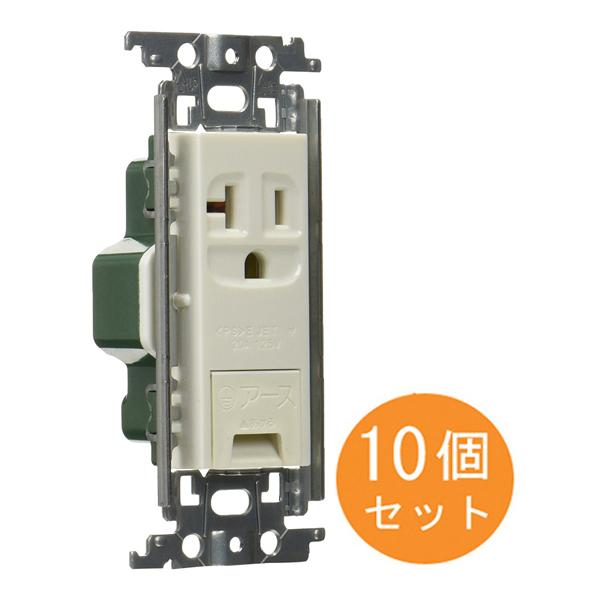 Panasonic - Panasonic　15A・20A兼用埋込アースターミナル付接地コンセント 10個セット　WTF19313WK denzai-com_4989602605034