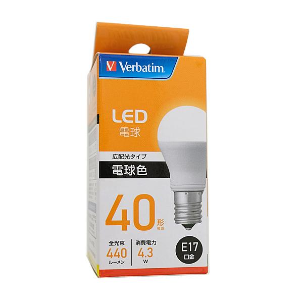 【新品】三菱ケミカル　LED電球　LDA4L-E17-G/V4　10個 Verbatim 三菱ケミカルメディア LED電球 LDA4L-E17-G/LV4 電球色