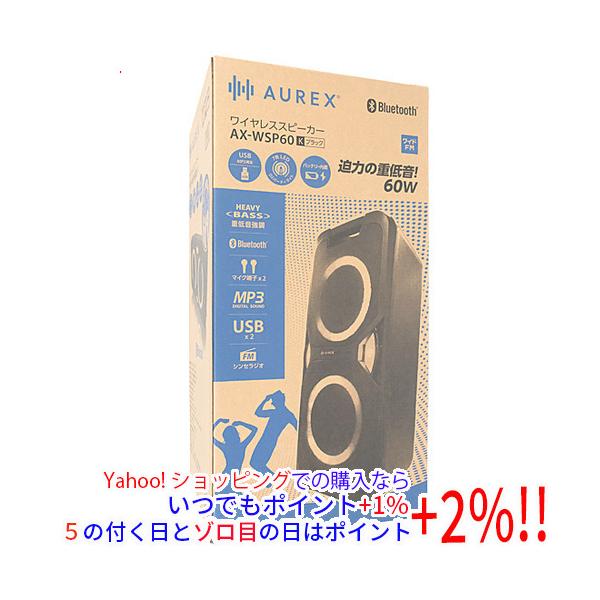 TOSHIBA（東芝） ワイヤレススピーカー AUREX AX-WSP60(K) ブラック