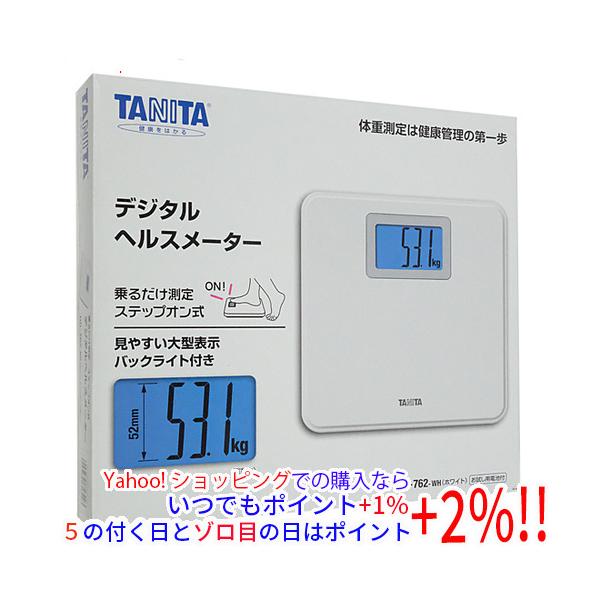 【商品名：】TANITA デジタルヘルスメーター HD-762-WH　／　【商品状態：】新品　／　【検索用キーワード：】≪タニタ 体脂肪計 体重計≫ HD-762-WH　／　【型番：】HD-762-WH　／　【仕様：】[基本仕様]／ タイプ...