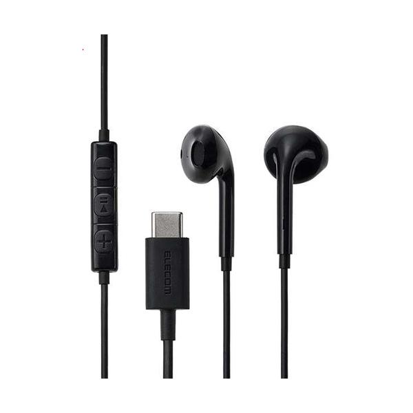 ELECOM エレコム マイク付き 有線イヤホン USB Type-C インナーイヤー型 EHP-DF18IMBK ブラック
