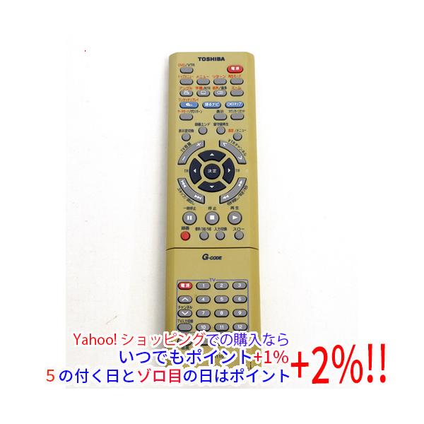 【中古】「非常に良い」東芝 VTR・DVDリモコン SE-R0110 TOSHIBA（東芝） 【中古】TOSHIBA製 VTR一体型DVDビデオプレーヤー用