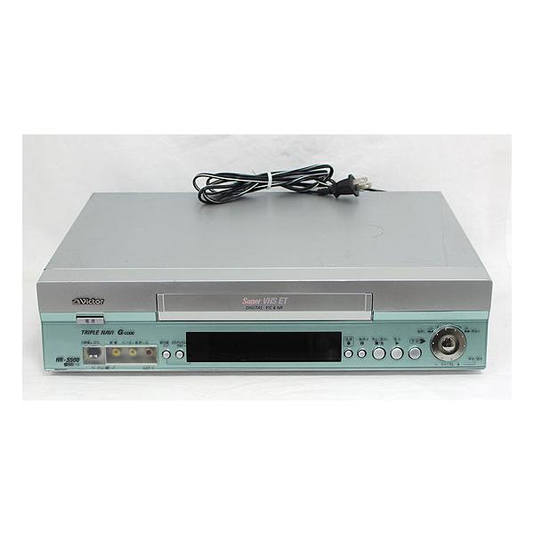 中古】Victor S-VHS ビデオデッキ HR-S500 リモコン付き リモコン